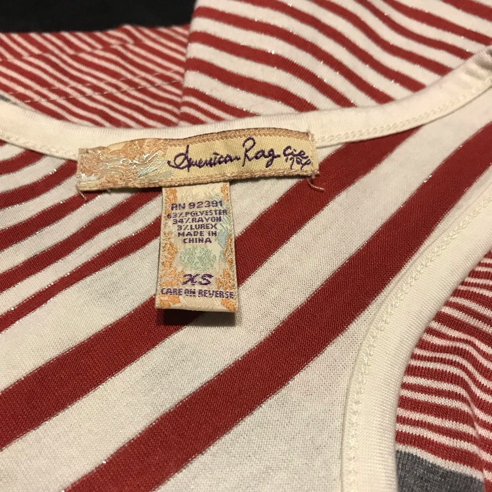 American Rag Striped Racerback Tank XS - Picture 3 of 5
